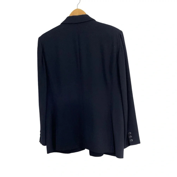 Vintage EMANUEL, EMANUEL UNGARO Woman’s Long Line Wool Blend Blazer, 12/46 - Picture 6 of 9